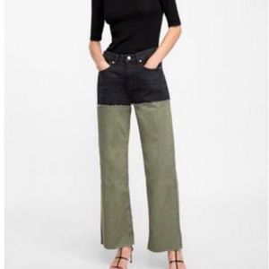 Zara two tone city worker pants